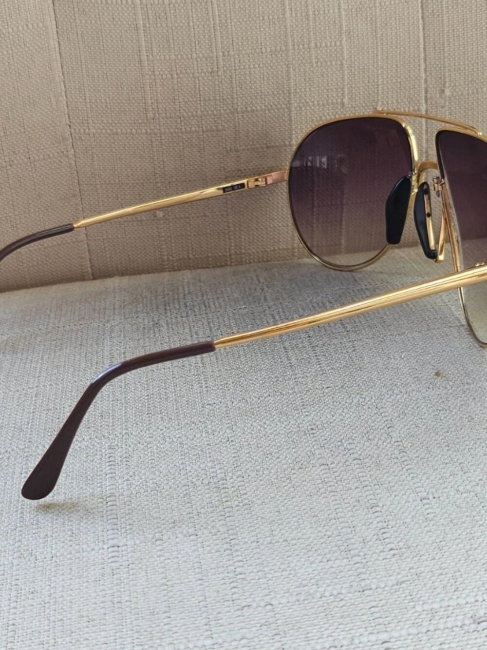 Vintage Carrera X Movado Men Sunglasses Eyewear Gold Tone Metal Germany Rare - Picture 5 of 11
